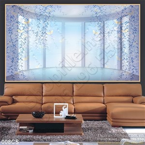 Tranh cửa sổ trang trí treo tường đẹp