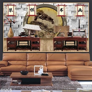 Tranh cửa sổ trang trí tường nội thất