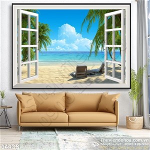 Tranh cửa sổ và biển trang trí phòng ngủ