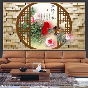 Tranh cửa sổ trang trí phong thủy