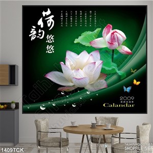 Tranh hoa sen canvas Tranh hoa sen canvas