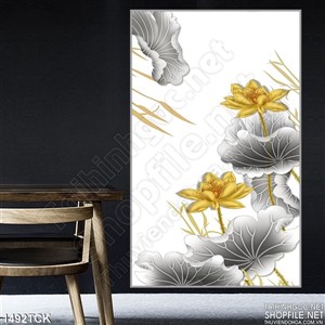 Tranh hoa sen vector Tranh hoa sen vector