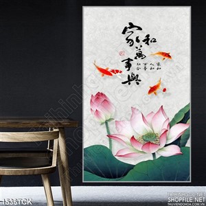 Tranh hoa sen nở vector Tranh hoa sen nở vector