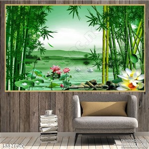 Hồ sen trong đầm trúc Hồ sen trong đầm trúc