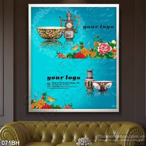 Tranh bình hoa cổ Trung Hoa