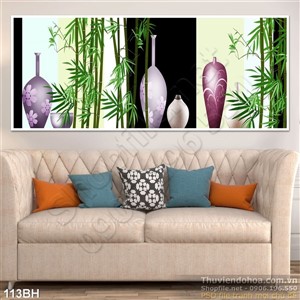Tranh bình hoa trang trí nội thất
