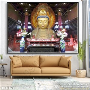 Tranh phật tổ trong chùa