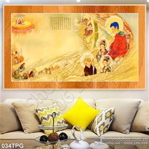 Tranh phật giáo thư pháp treo tường