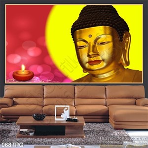 Tranh tượng Phật tổ bằng vàng