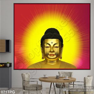 Tranh phật Tổ bằng vàng
