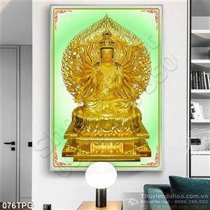 Tranh tượng Phật nghìn tay bằng vàng