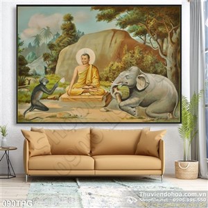 Tranh phật giáo trang trí tường