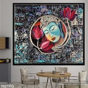 Tranh phật giáo điêu khắc trang trí