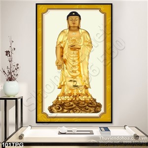 Tranh phật Quan Âm treo tường