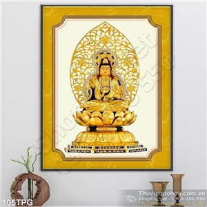 Tranh phật Quan Âm treo tường