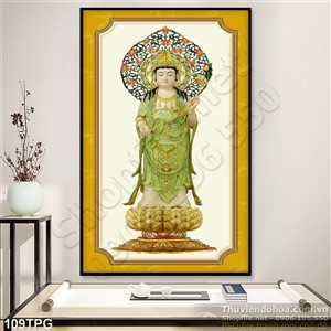 Tranh phật Quan Âm treo tường