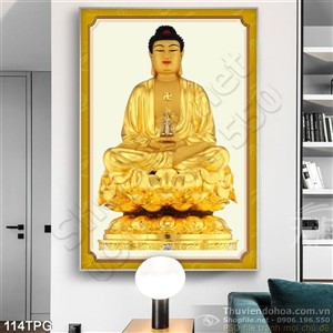 Tranh phật Tổ bằng vàng
