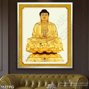 Tranh phật Tổ tượng vàng