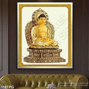 Tranh phật  tượng bằng vàng