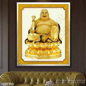 Tranh phật Di Lặc đẹp