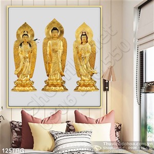 Tranh tượng Quan Âm bằng vàng