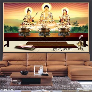 Tranh Phật Quan Âm treo tường đẹp