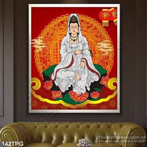 Tranh Phật Quan Âm in lịch đẹp