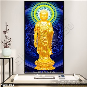 Tranh Tượng Phật bằng vàng