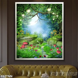 Tranh thiên nhiên trang trí phòng bé