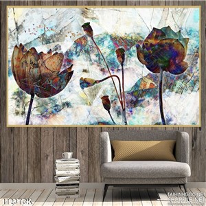 Tranh hoa sen nghệ thuật Tranh hoa sen nghệ thuật