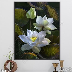 Tranh hoa sen dán tường Tranh hoa sen dán tường