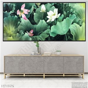 Tranh kính hoa sen đẹp Tranh kính hoa sen đẹp