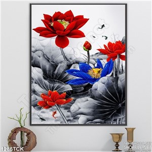 Tranh hoa sen đẹp Tranh hoa sen đẹp