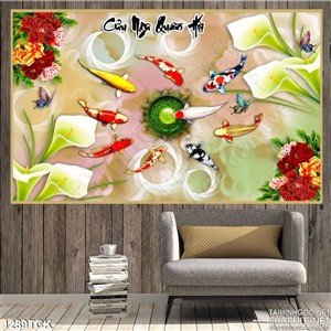 Tranh cửu ngư quần hội psd Tranh cửu ngư quần hội psd