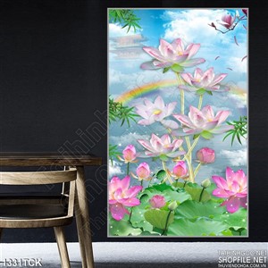 Tranh sen và bầu trời Tranh sen và bầu trời