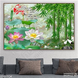 Tranh hoa sen cuội nguồn Tranh hoa sen cuội nguồn