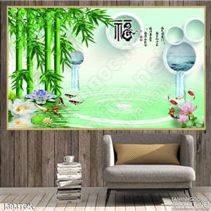 Tranh phong cảnh hoa sen Tranh phong cảnh hoa sen