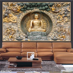 Tranh Phật điêu khắc