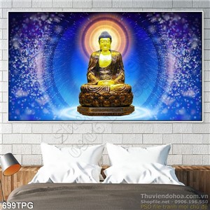 Tranh Phật 3D trang trí