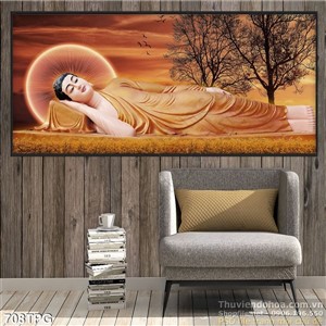 Tranh Phật nằm treo tường đẹp