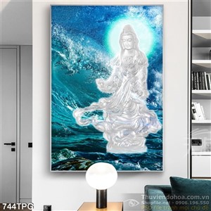 Tranh Phật và biển
