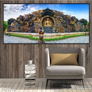 Tranh Phật điêu khắc trang trí