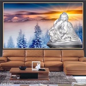 Tranh Phật dán tường trang trí