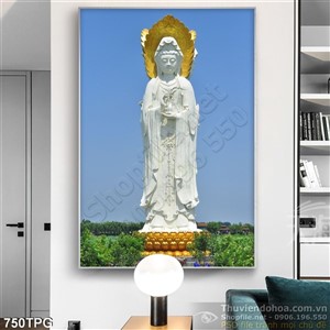Tranh Phật Quan Âm Bồ Tát dán tường