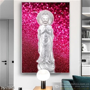 Tranh Phật in 3D trang trí