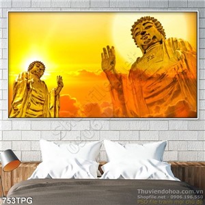 Tranh Phật dán tường