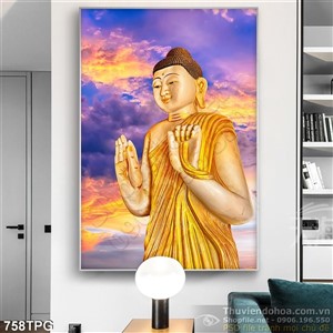 Tranh Phật Tổ dán tường đẹp