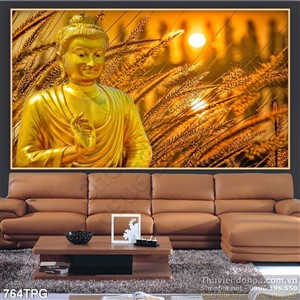 Tranh Tượng Phật vàng