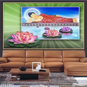 Tranh Phật Tổ nằm