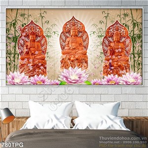 Tranh 3 vị Phật